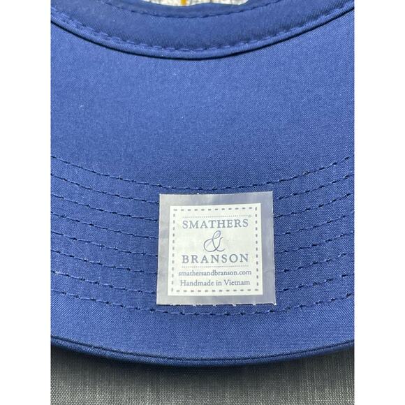 Smathers & Branson Gold w/ Key Fish Needlepoint Blue Baseball Hat Rare - Picture 5 of 7